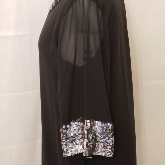 Ulla Popken Formal Black Sequin Dress, Size 16/18 - Picture 8 of 12